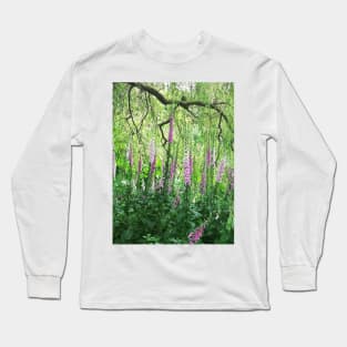 Foxgloves photograph Long Sleeve T-Shirt